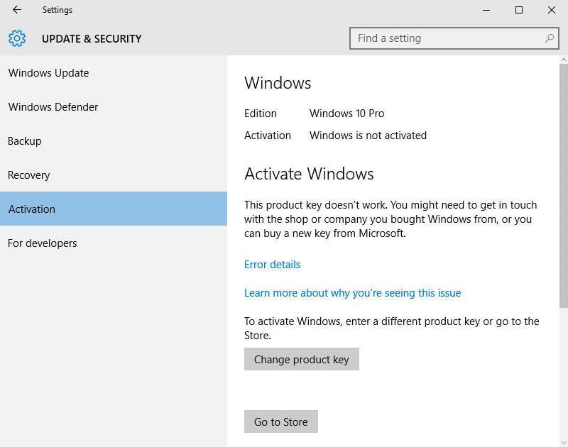 How to use OEM key to activate Windows 10 Pro