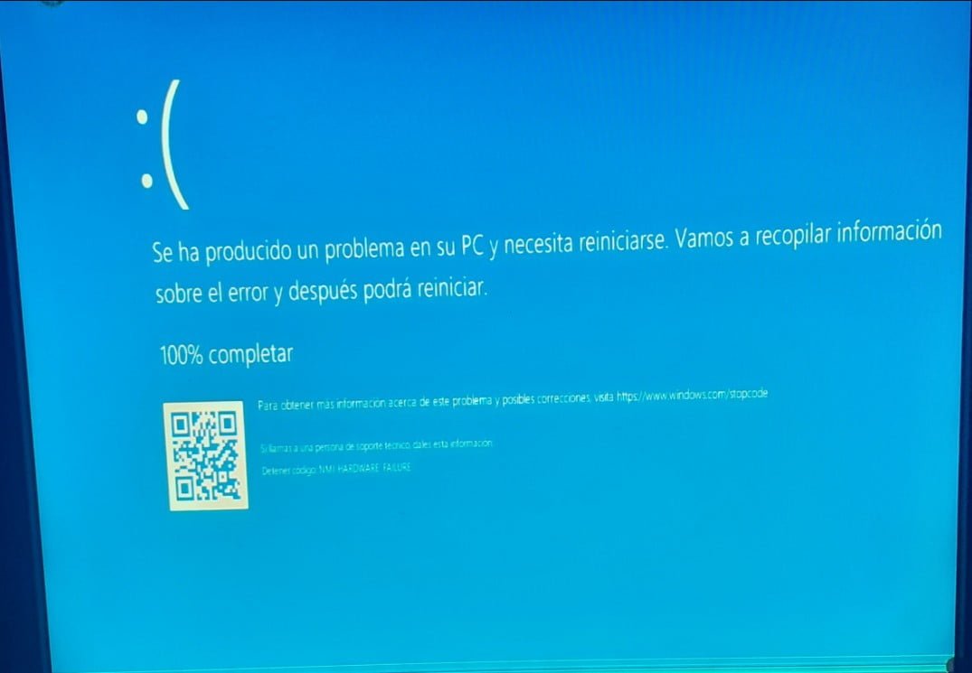 Solución NMI HARDWARE FAILURE en Windows 10